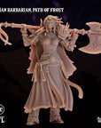 Human Path of Frost Barbarian - 3d Printed Miniature by Arcane Minis