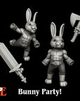 Bunny Barbarian - 3d Printed Miniature by Printed Encounter