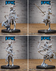 Knight Lady Joan - 3d Printed by Epic Miniatures