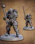 Vanguard Fighters - Vanguard Fighters Guild - 3d Printed Miniature sculpted by Artisan Guild