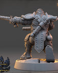 Tancred du Cerf Blanc - Renegades of the Iron Phoenix - 3d Printed Miniature sculpted by Daybreak Miniatures