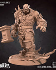 Orc Warchief - 3d Printed Miniature by Bite the Bullet