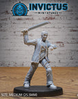 Masked Machete Killer - 3d Printed Miniature Sculpted by Invictus Miniatures