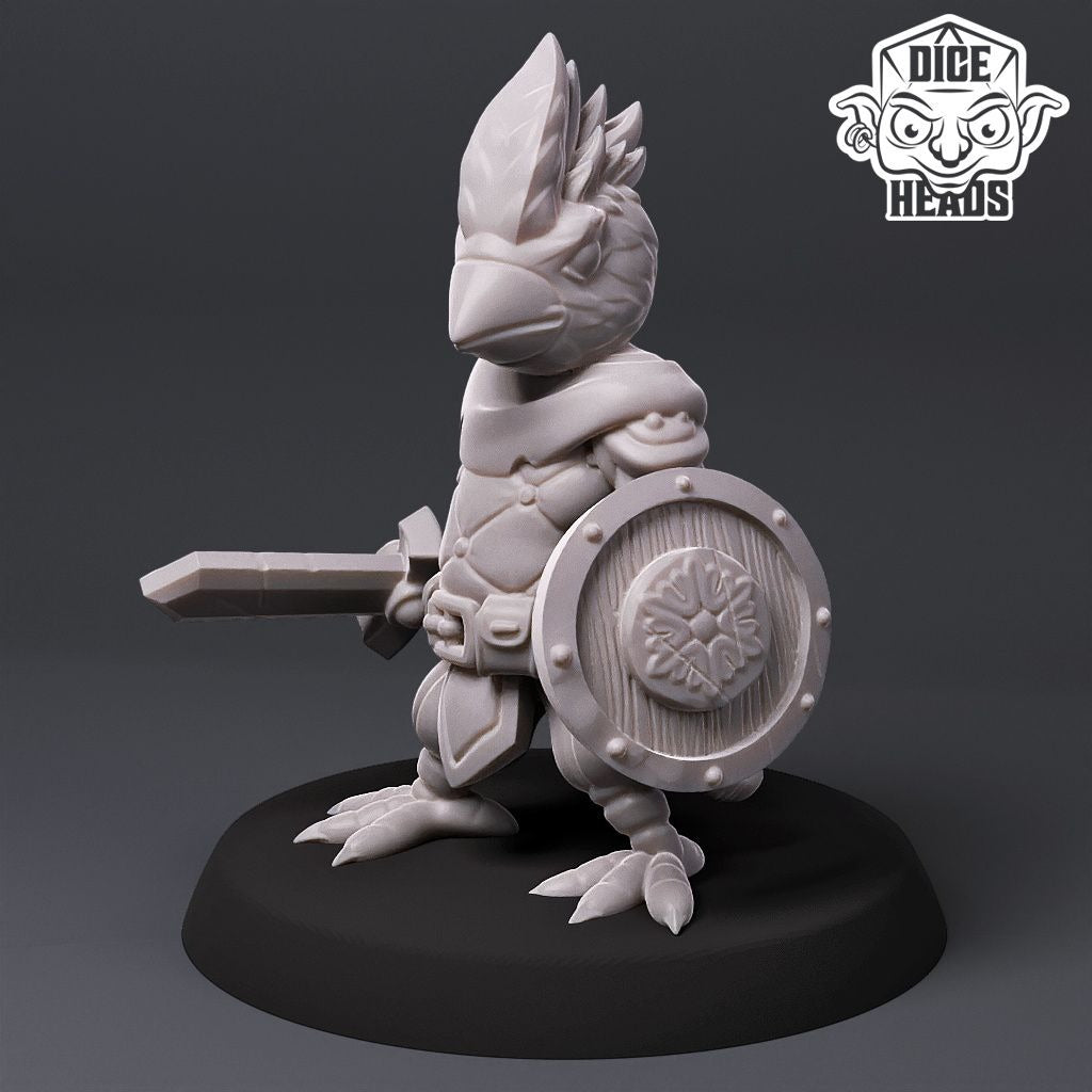 Bird Infantry - 3d Printed Miniature by DiceHeads