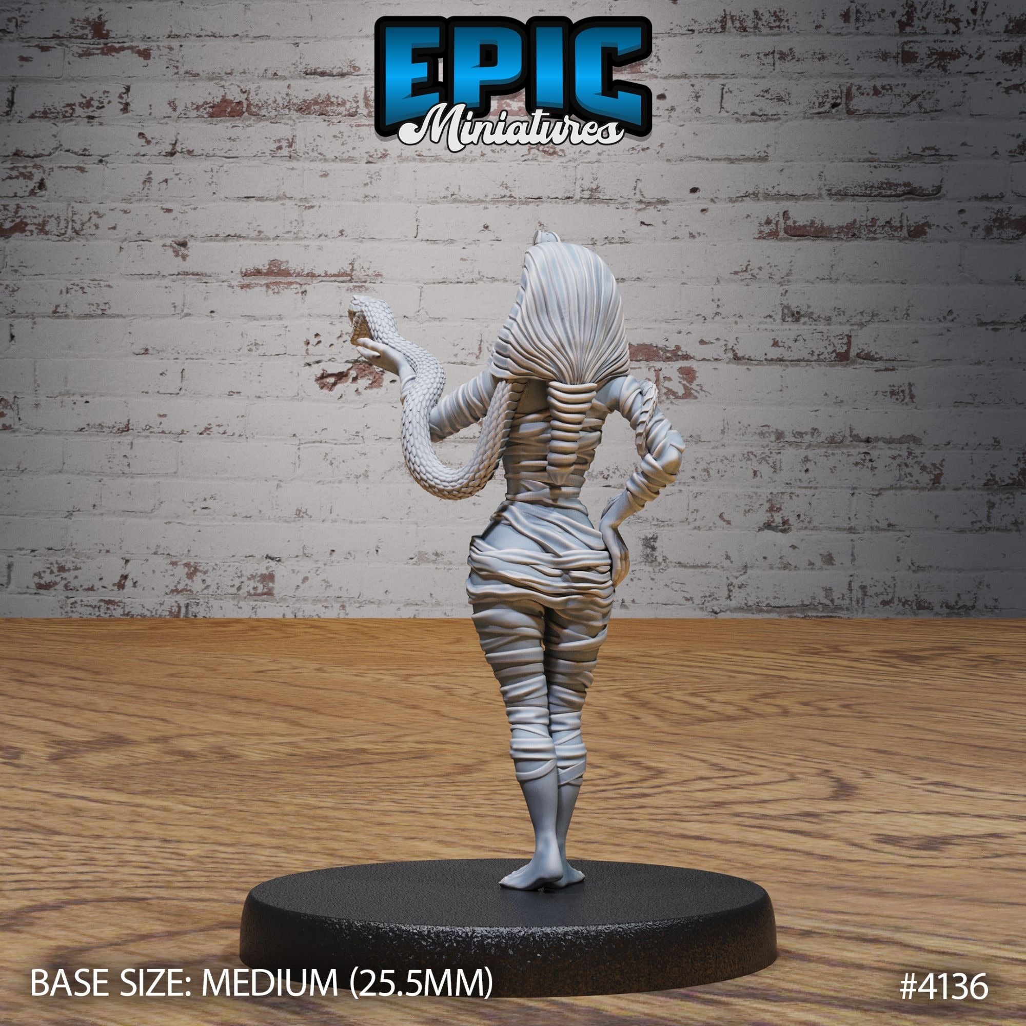 Cleopatra Mummy Lady - 3d Printed by Epic Miniatures