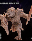 Gnoll Warlord, Avatar of Ruin - 3d Printed Miniature by Arcane Minis