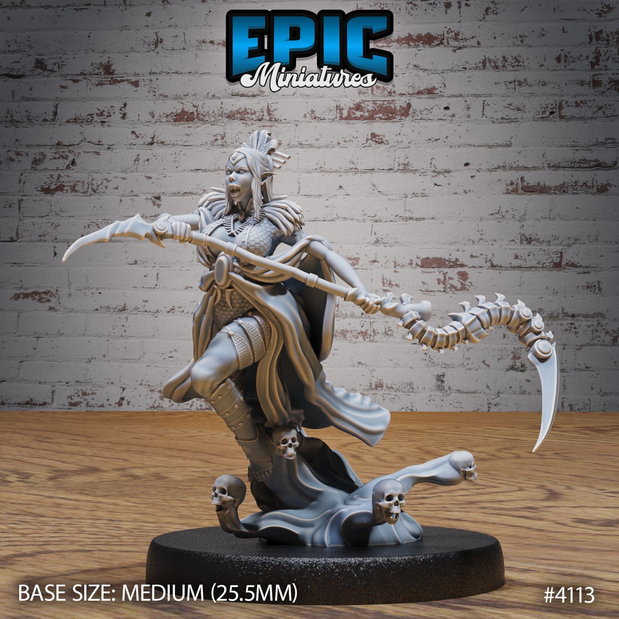 Elf Warlock Female - 3d Printed by Epic Miniatures