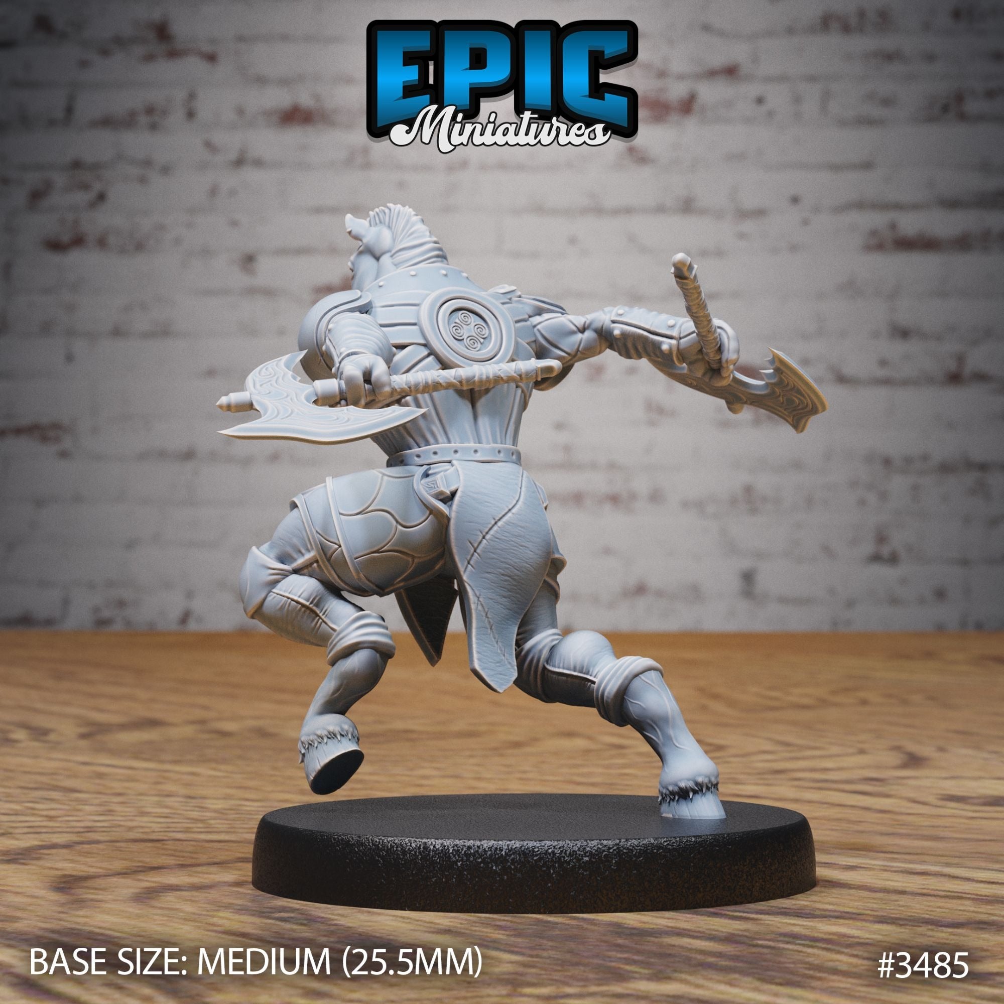 Horse Folk Knight - 3d Printed by Epic Miniatures