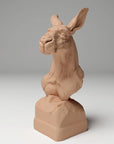 Red Kangaroo Bust - 3d Printed Bust Sculpted by Animal Den