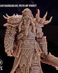 Human Path of Frost Barbarian - 3d Printed Miniature by Arcane Minis