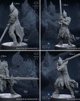 Dralfar Blademaster - 3d Printed Miniature by Mammoth Factory