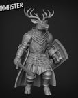 Deer Knight - 3d Printed Miniature Sculpted by Goon Master Games