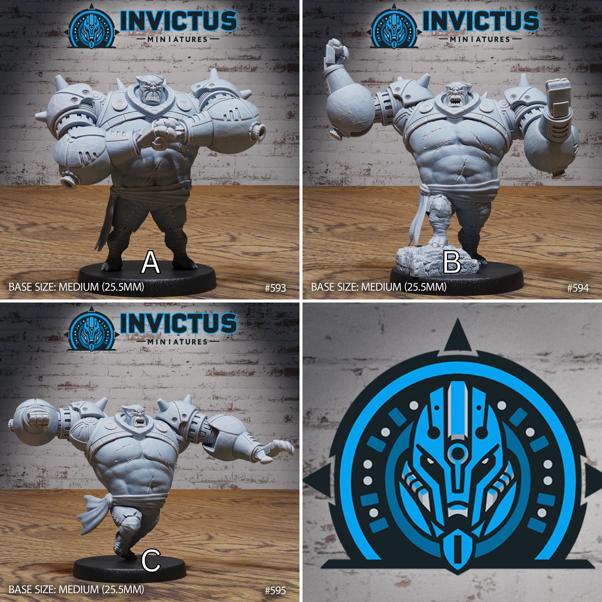 Alien Brute - 3d Printed by Invictus Miniatures