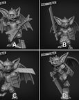 Heavy Metal Bats - 3d Printed Miniature by Goon Master Games