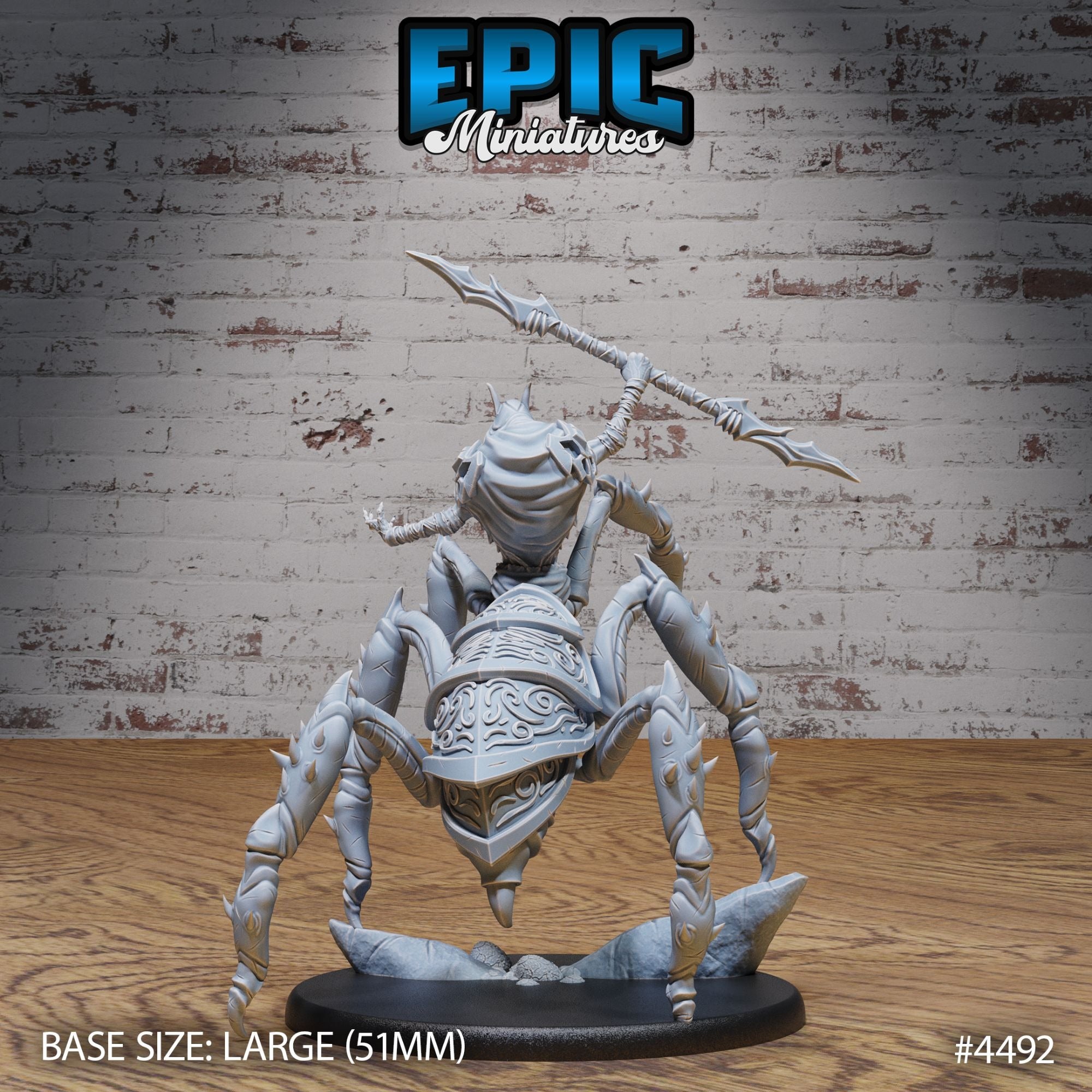 Dark Elf Spider - 3d Printed Miniature Sculpted by Epic Miniatures