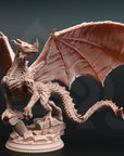 Midorius the Broken - Juvenile Green Dragon - 3d Printed Miniature by DM Stash