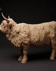 Highland Cow - 3d Printed 1/24 Scale Miniature by Animal Den