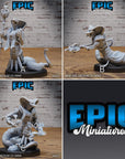 Cobra Folk Warrior - 3d Printed Miniature Sculpted by Epic Miniatures