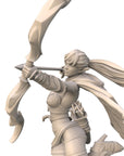 Archer Azura, the Talon Wind - 3d Printed Miniature Sculpted by RKS3D