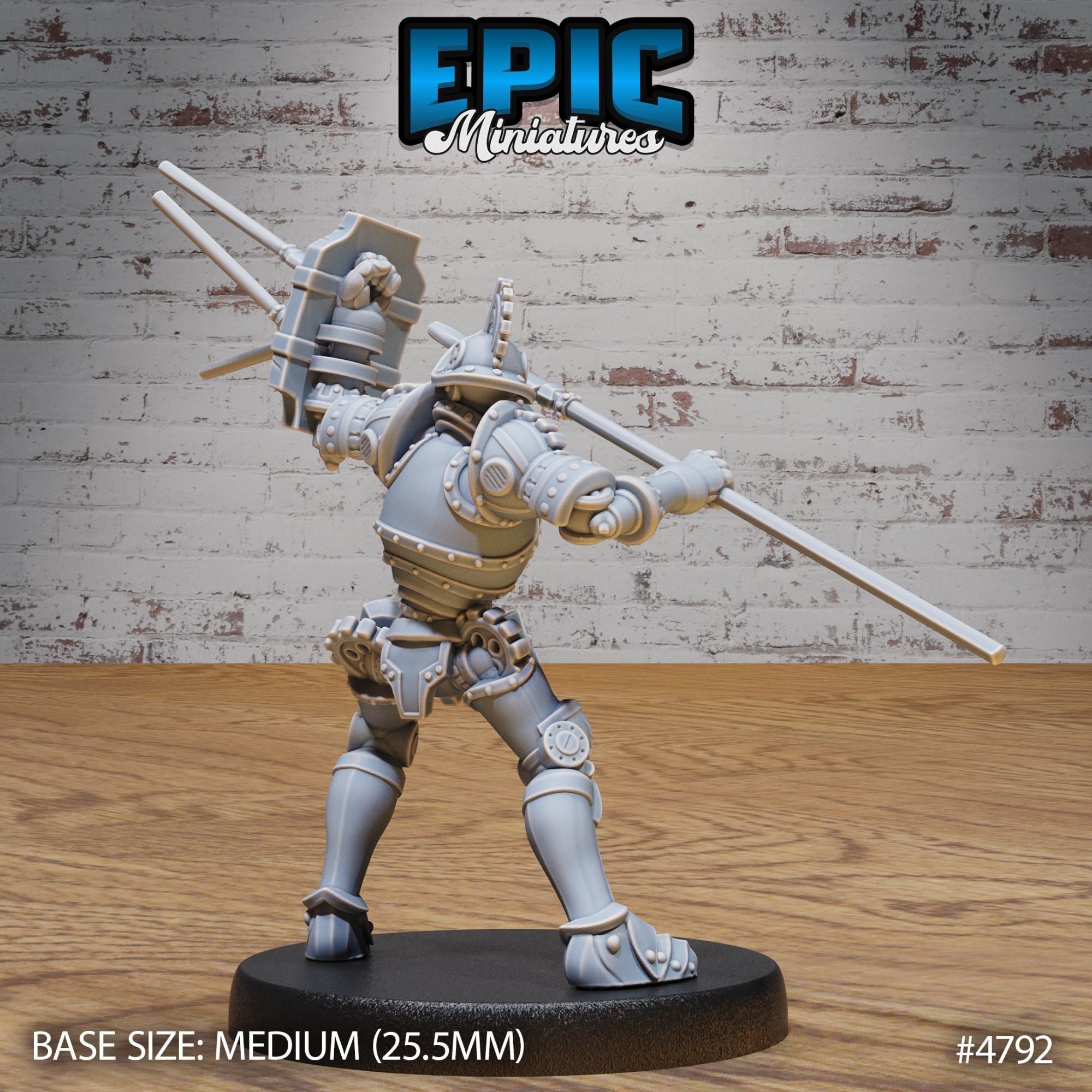 Construct Gladiator - 3d Printed Miniature Sculpted by Epic Miniatures