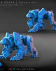 Assault K9 - Iron Gears - 3d Printed Miniature by Blue Wyvern