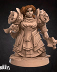 Dwarf Priestess - 3d Printed Miniature by Bite the Bullet