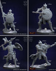 Auxiliar Spearmen - 3d Printed Miniature by Mammoth Factory