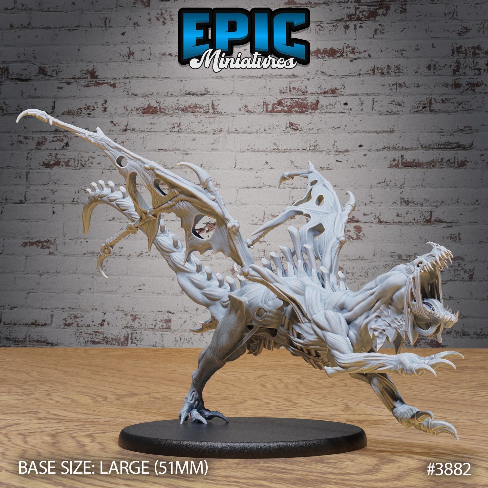 Rotting Young Dragon- 3d Printed by Epic Miniatures