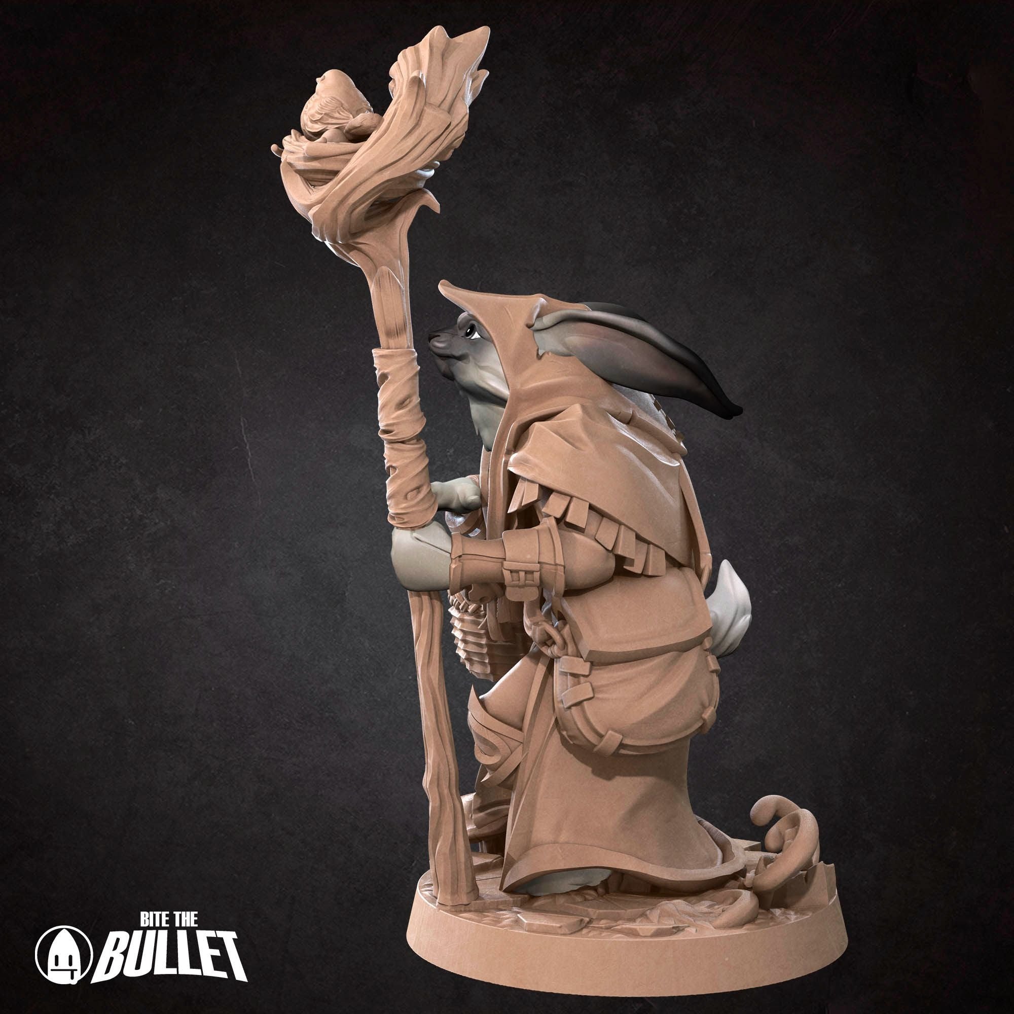 Harengon Druid - 3d Printed Miniature by Bite the Bullet