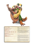 Geckold Bard - Geckolds - 3d Printed Miniature Sculpted by Printed Obsession