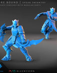 BlueWyvern - Azure Bound - 3d Printed Miniature by Blue Wyvern