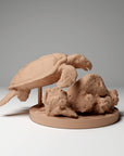 Hawksbill Sea Turtle - 3d Printed 1:16 Scale Miniature by Animal Den