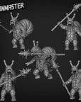 Snailfolk Spearmen - 3d Printed Miniature Sculpted by Goon Master Games