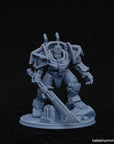 Clockwork Ancient, Space Dwarf Golem Mech - Federation of Tyr - 3d Printed Miniature by Tablehammer