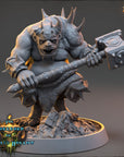 Zarnok Vigo - Goreborn of Carcass Hollow - 3d Printed Miniature sculpted by Daybreak Miniatures