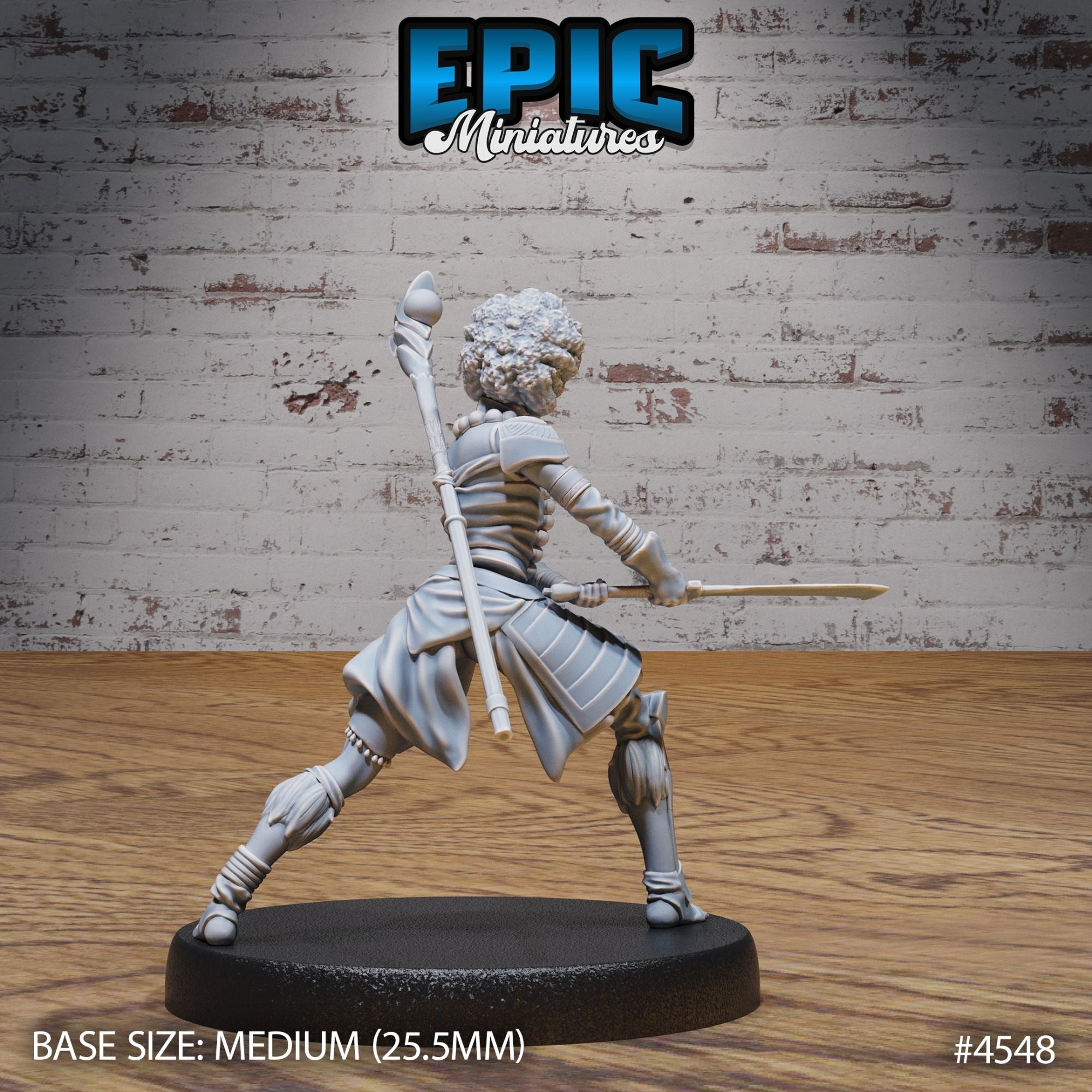 Safari Fighter Player Character - 3d Printed Miniature Sculpted by Epic Miniatures