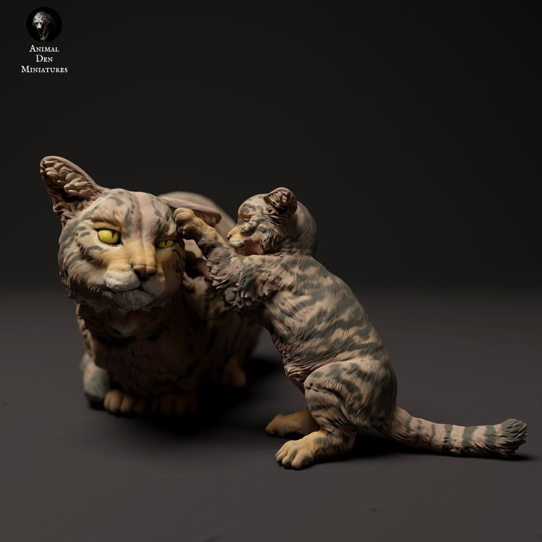 Scottish Wildcat - 3d Printed 1/8 Scale Miniature by Animal Den