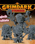 Hybrid Cultists - 3d Printed Grimdark Cuteness Chibi Miniature