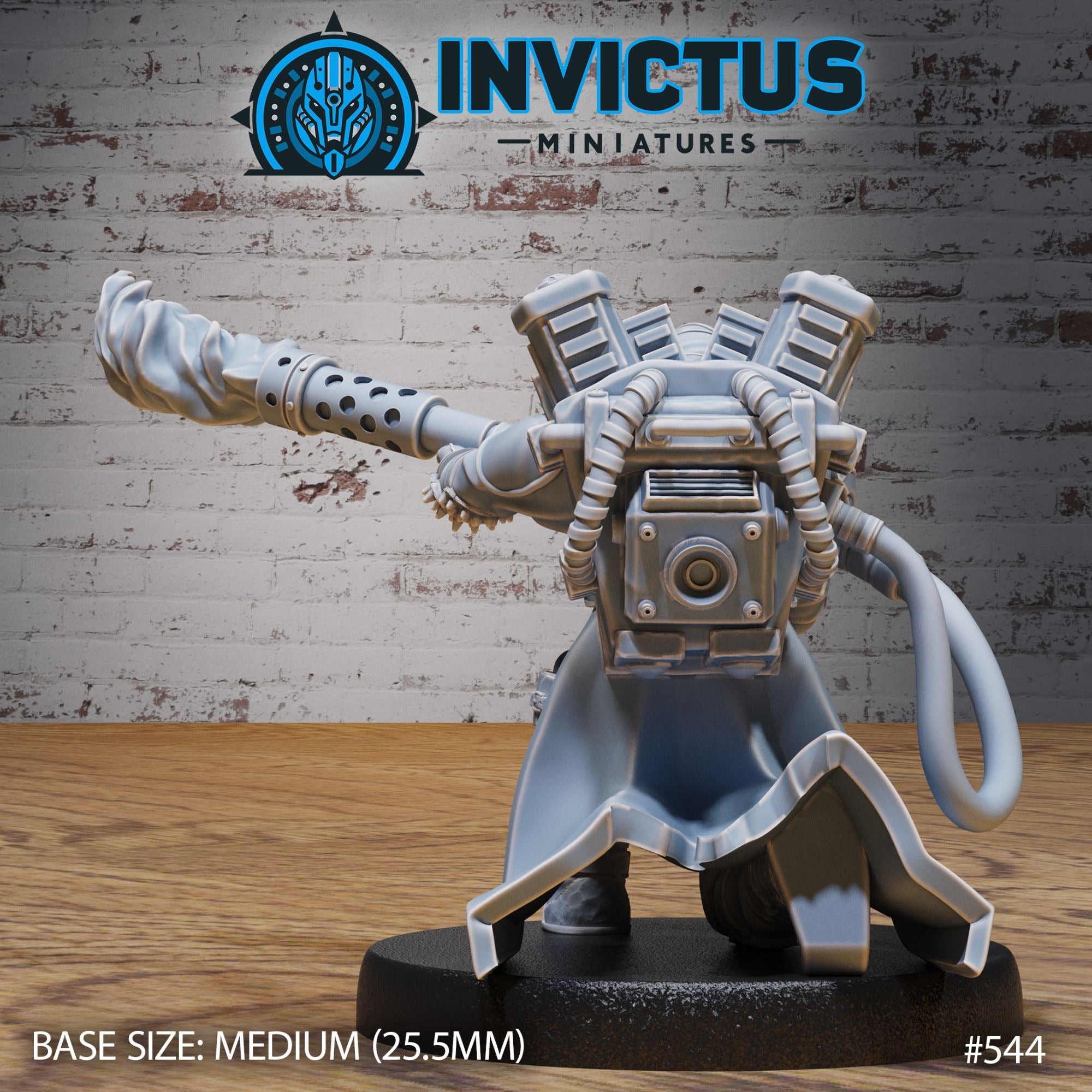 Pyro Trooper - 3d Printed Miniature Sculpted by Invictus Miniatures