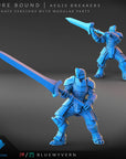 Aegis Breakers - Azure Bound - 3d Printed Miniature by Blue Wyvern