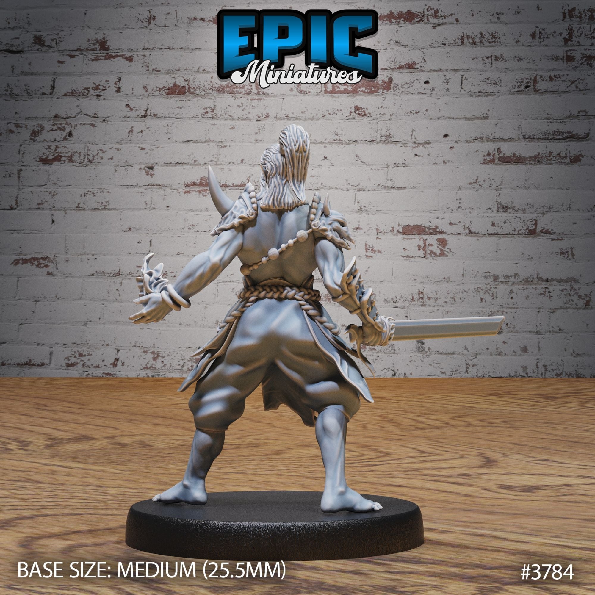 Oni Adventurer - 3d Printed by Epic Miniatures