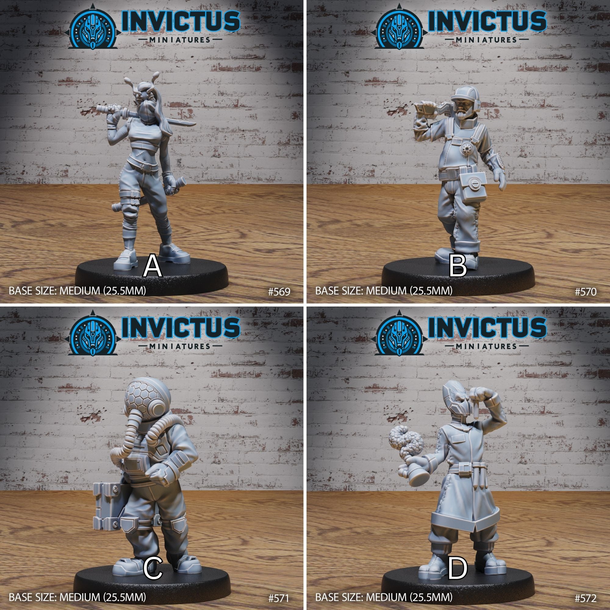 Deep Space Crew - 3d Printed by Invictus Miniatures