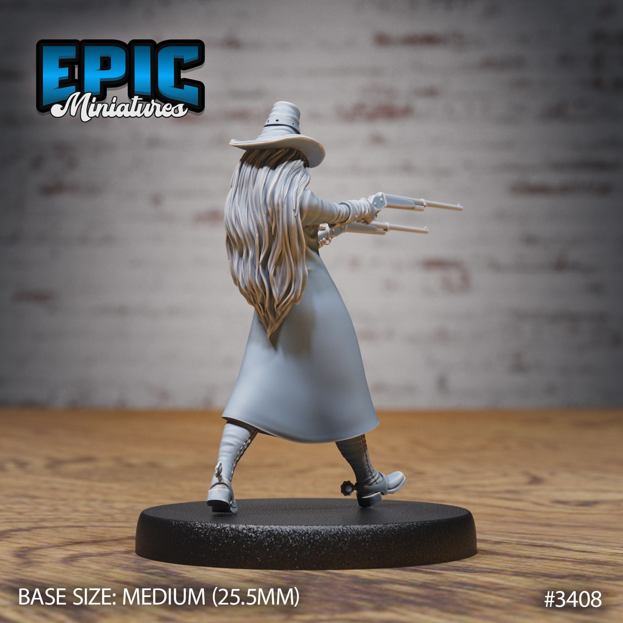 Female Sheriff - 3d Printed Miniature