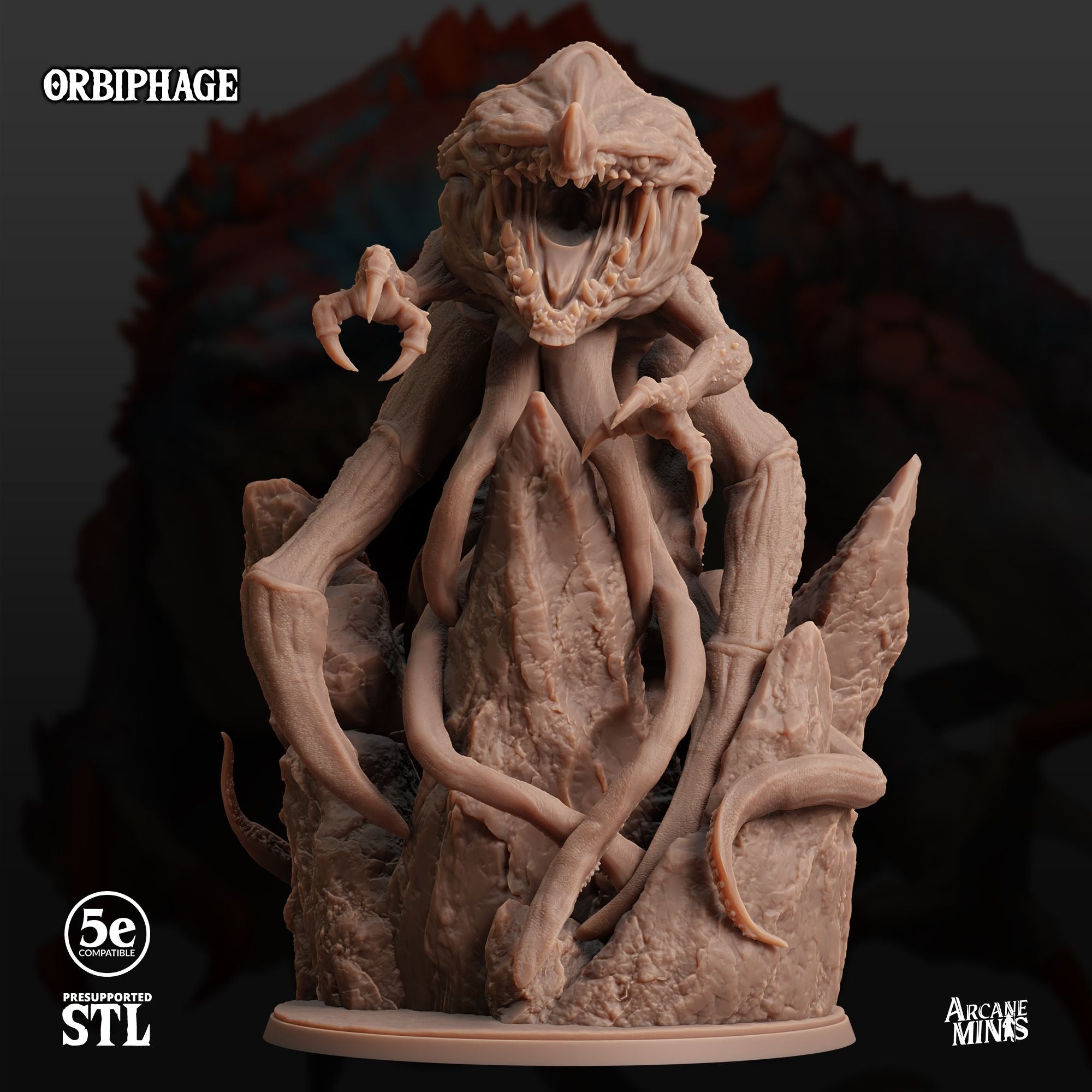 Orbiphage - 3d Printed Miniature by Arcane Minis