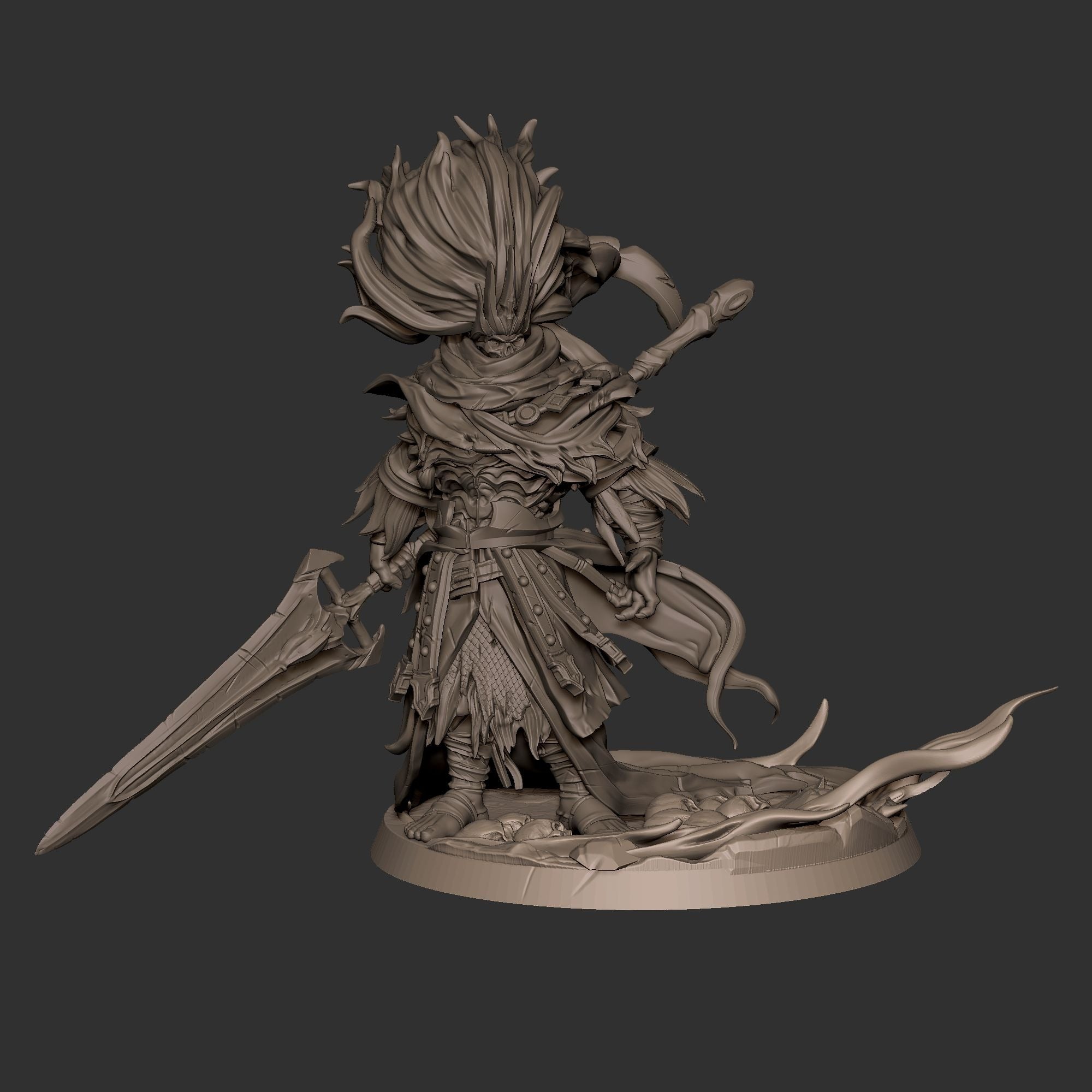 Lord of the Storm - 3d Printed Miniature sculpted by Bite the Bullet