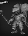 Squirrel Knight - 3d Printed Miniature Sculpted by Goon Master Games