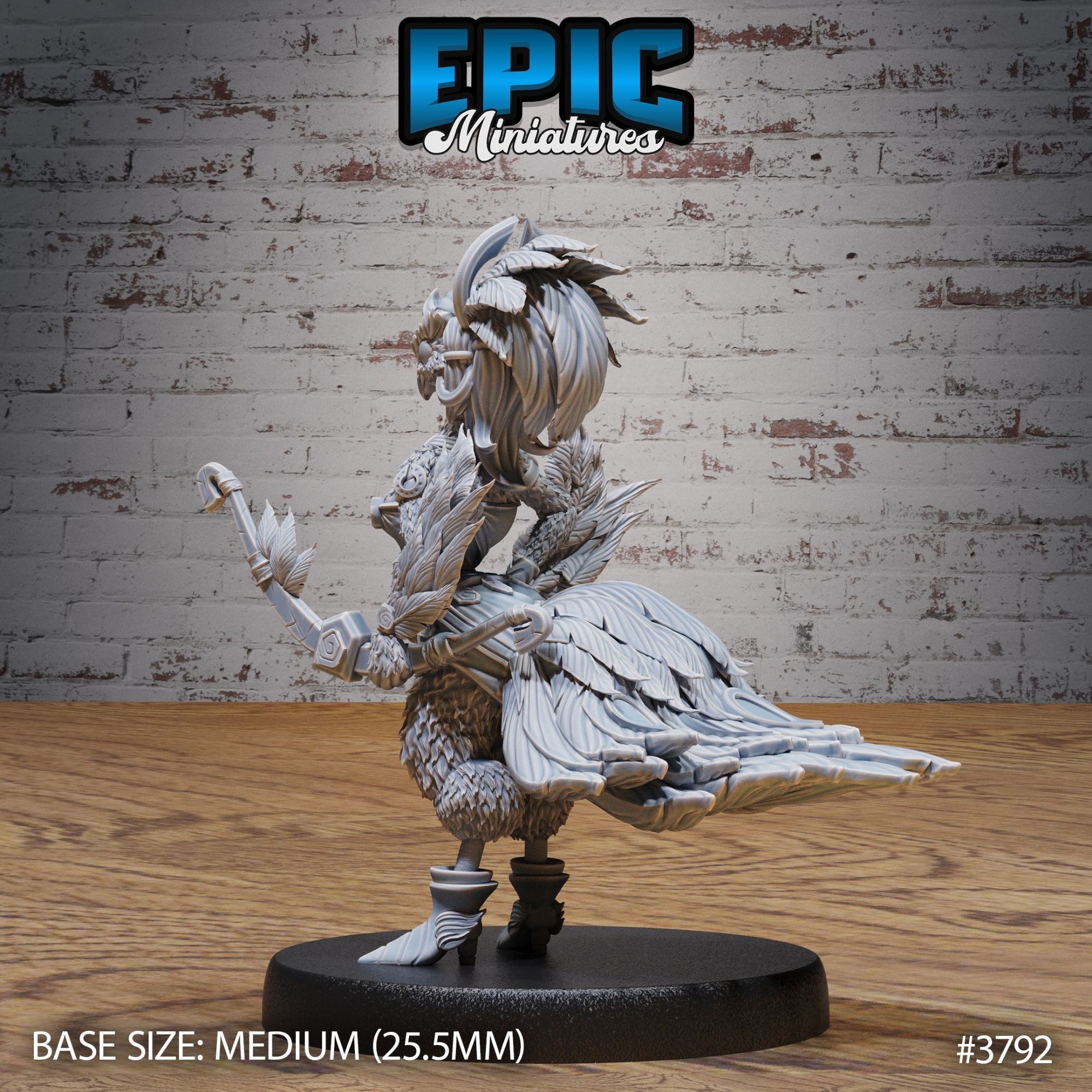 Parrot Bird Folk - 3d Printed by Epic Miniatures