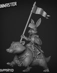 Rabbit Badger Riders - 3d Printed Miniature by Goon Master Games