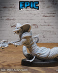 Cobra Folk Warrior - 3d Printed Miniature Sculpted by Epic Miniatures