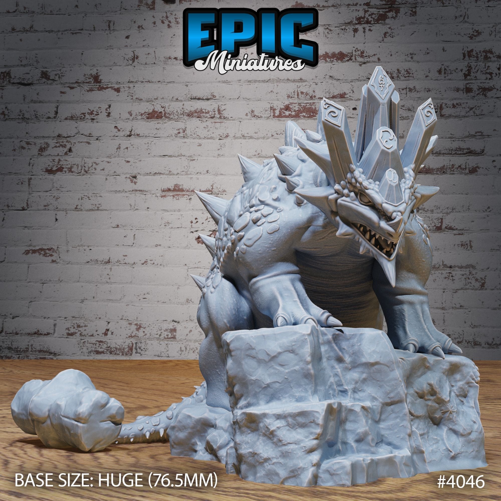 Hammertail Dinosaur - 3d Printed by Epic Miniatures